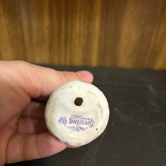 Vintage Growing Up Birthday Girl, Enesco, Age 1, Blonde with Teddy Bear - Picture 3 of 3